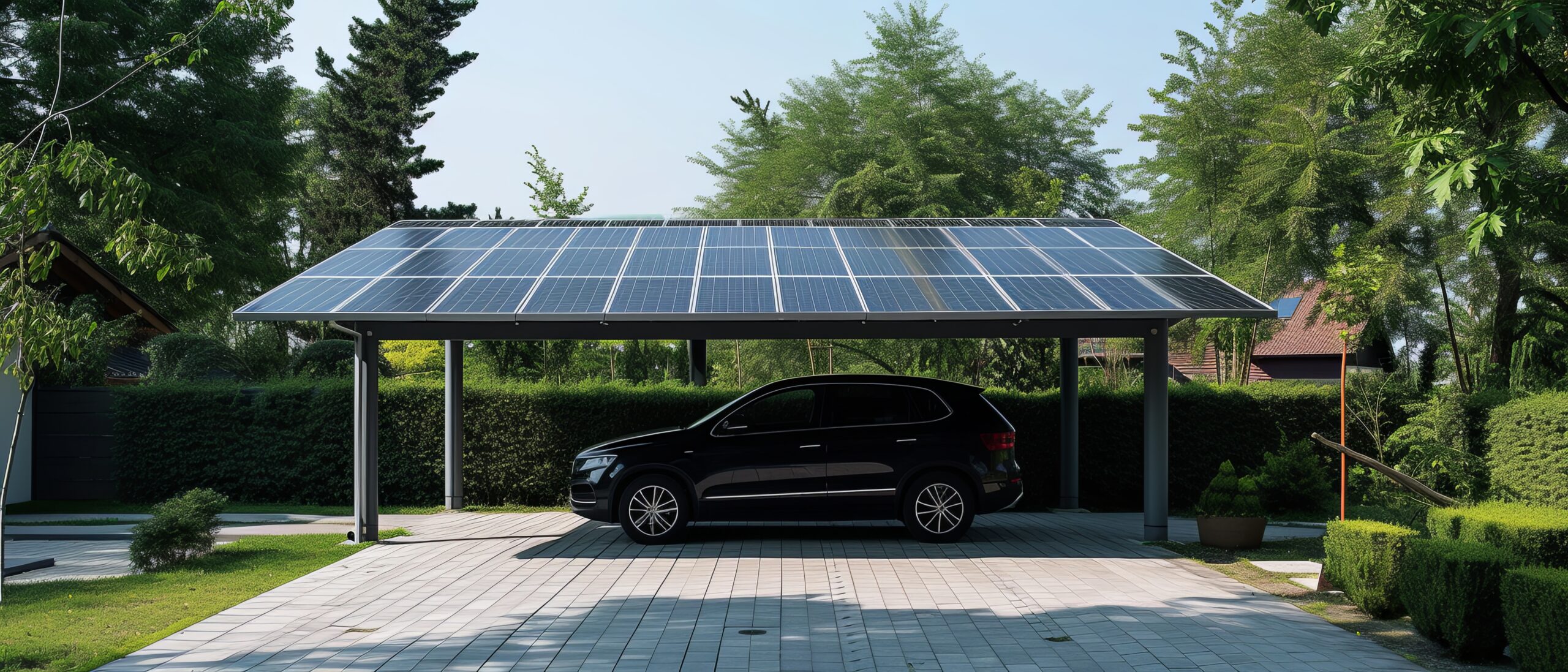 Carport mit Solar