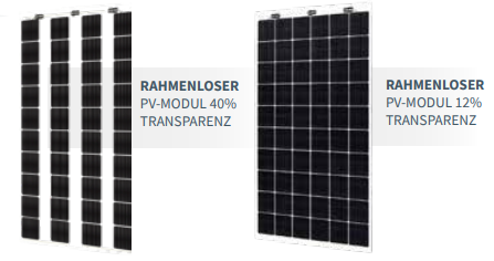 Rahmenlose PV Solarmodule